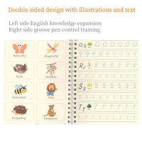 English Copy Books Pen Magic Copy Book Practice Copybook for Calligraphy Children'S Copybook Kids Practice Book Magic Word Book