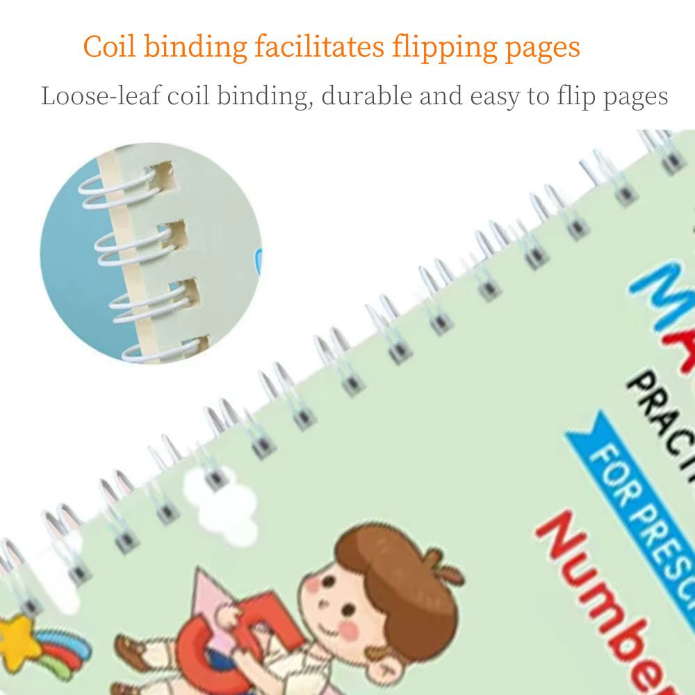 English Copy Books Pen Magic Copy Book Practice Copybook for Calligraphy Children'S Copybook Kids Practice Book Magic Word Book