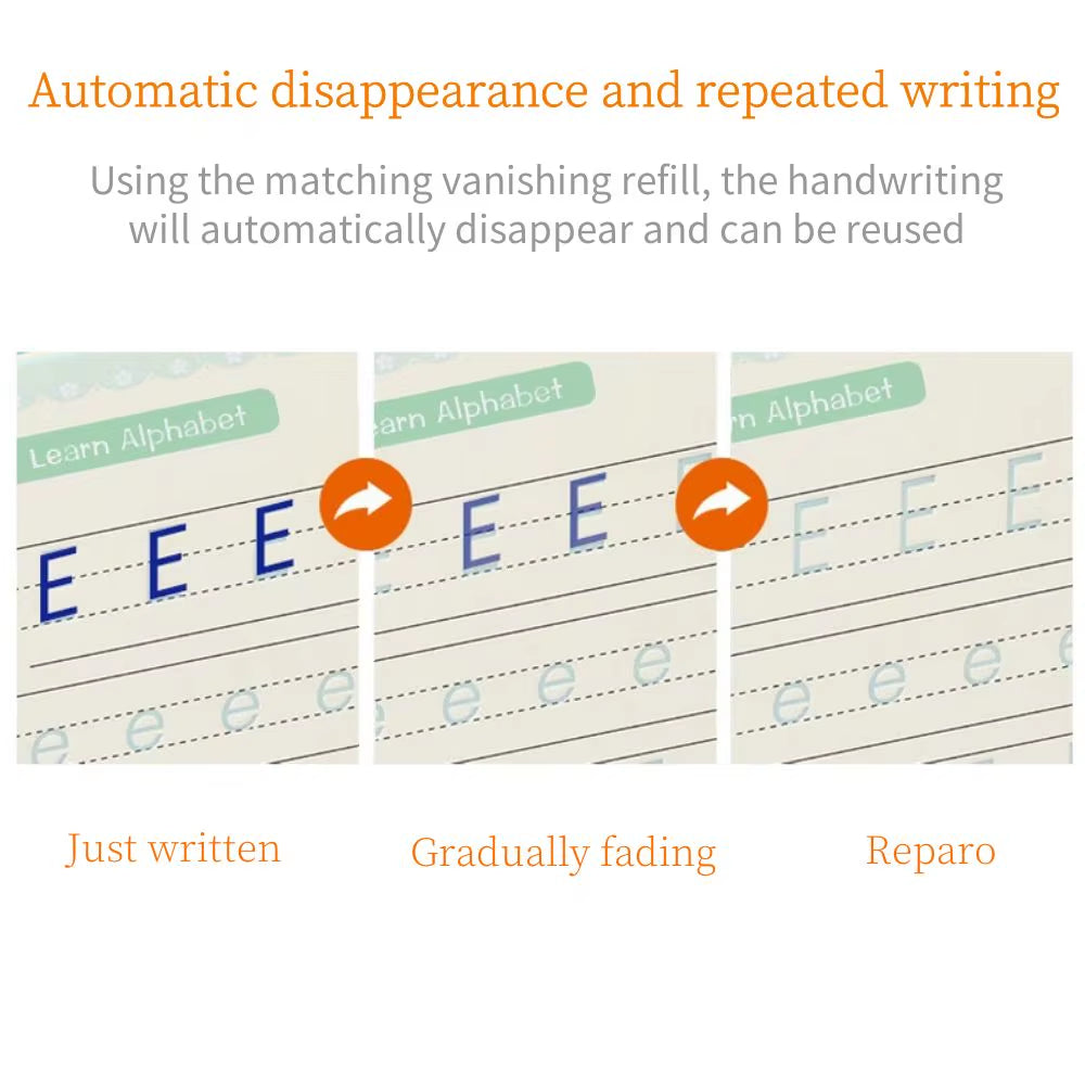 English Copy Books Pen Magic Copy Book Practice Copybook for Calligraphy Children'S Copybook Kids Practice Book Magic Word Book